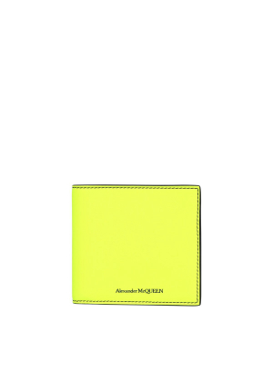 Alexander Mcqueen Contrast Stitch Wallet