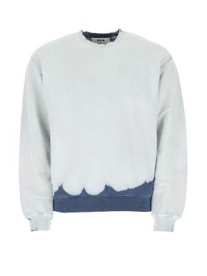 Msgm Bleached Effect Sweatshirt