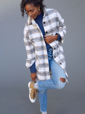 Della Plaid Shirt Jacket