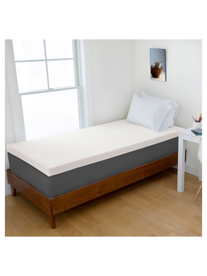 4" Memory Foam College Mattress Topper - Sleep Studio