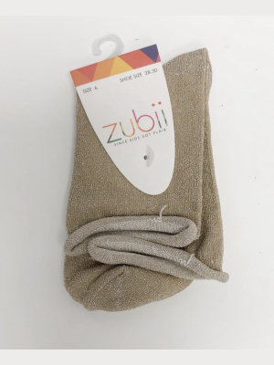 Zubii Ankle Sock - Sparkle Gold