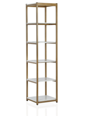 Billie Metal Bookshelf Etagere Gold - Cosmoliving By Cosmopolitan