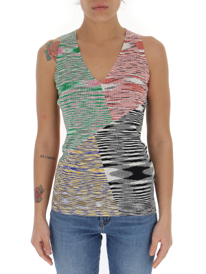 Missoni Patchwork Knit Tank Top