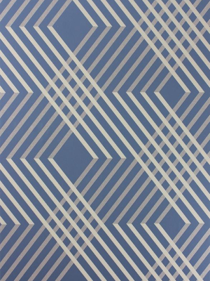 Petipa Wallpaper In Ultramarine From The Fantasque Collection By Osborne & Little