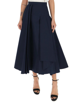 Alexander Mcqueen Flared Midi Skirt