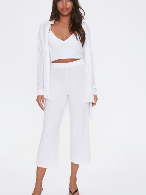 Ribbed Cropped Pants