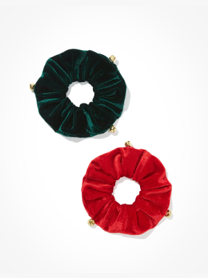 Aeo Jingle Bell Scrunchies 2-pack