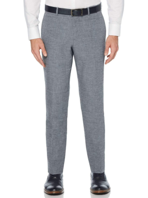 Slim Fit Heathered Linen Suit Pant