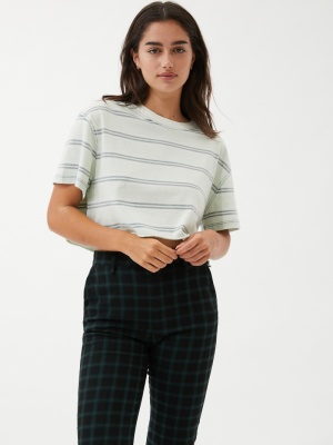 Bdg Twin Flame Striped Cropped Tee