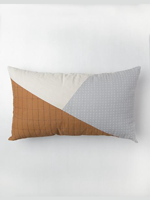 Terracotta Block Lumbar Pillow