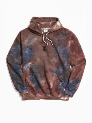 Bear Icon Tie-dye Hoodie Sweatshirt