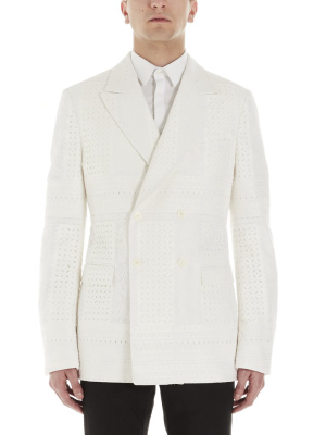 Alexander Mcqueen Double Breasted Lace Blazer