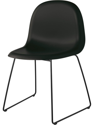 Gubi 3d Chair Plastic Shell - Stackable Sled Base