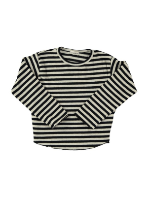 Striped Knit Baby T-shirt