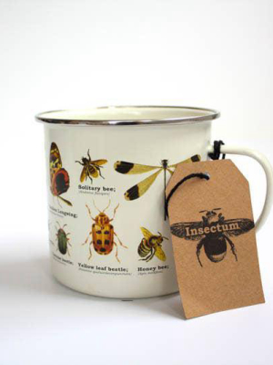 Insects Enamel Mug