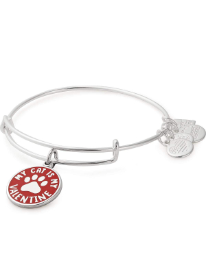 My Cat Is My Valentine Charm Bangle