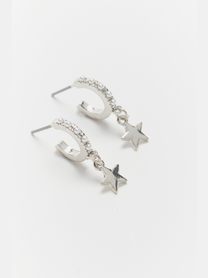 Pearl Huggie Hoop Earring