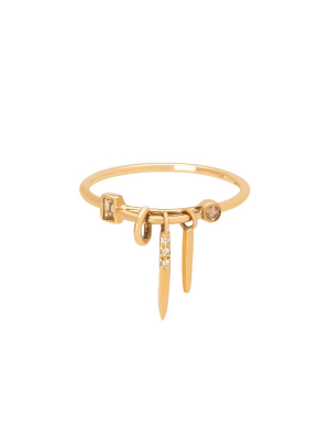 Gravity Move Ring - Yellow Gold