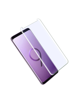 Clear Tempered Glass Screen Protector Compatible With Samsung Galaxy S9