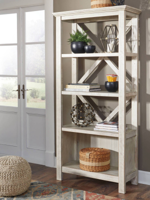 75" Carynhurst Bookcase Beige - Signature Design By Ashley