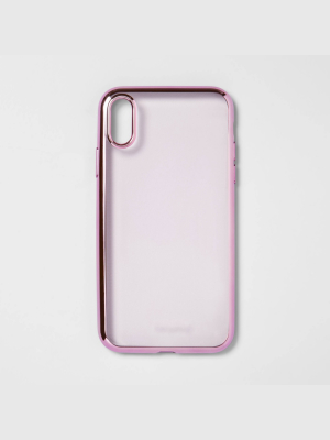 Heyday™ Apple Iphone Clear Case With Bumper Frame - Rose Gold