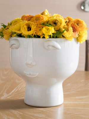 Nico Vase In White