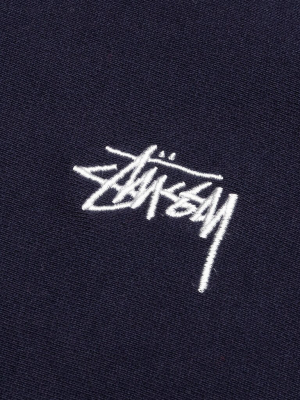 Stussy Stock Logo Hoodie - Navy