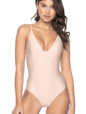 Pilyq Charlee One Piece Swimsuit In Seashell