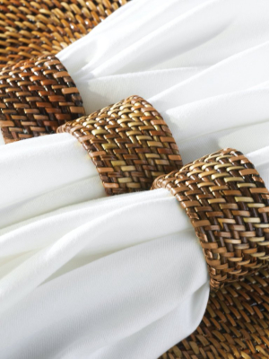 Handwoven Napkin Rings, Set Of 4