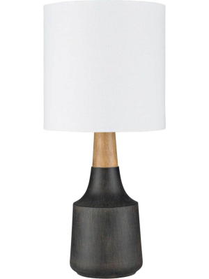 Keaton Table Lamp Black/white/natural