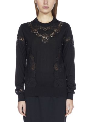 Dolce & Gabbana Lace Detail Sweater