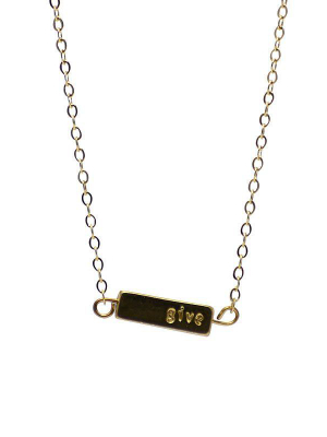 Gold Give Back Necklace