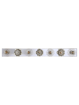 Keaton 36" Floral Vanity Light In Various Colors