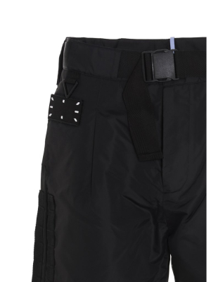 Mcq Alexander Mcqueen Logo-patch High Waist Shorts