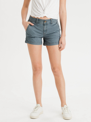 Khaki Midi Short