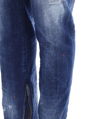 Dsquared2 Distressed Skinny Leg Jeans