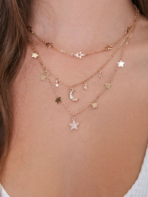 Moon & Stars Layered Necklace