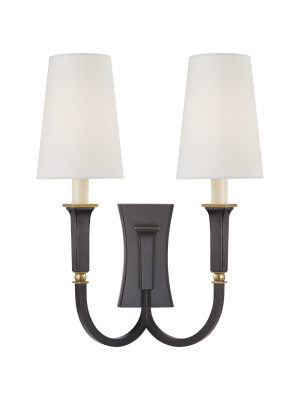 Delphia Large Double Arm Sconce In Various Colors