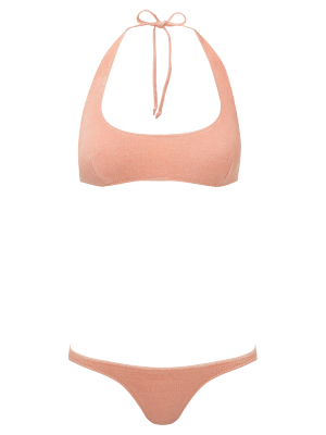 Amber Peach Terry Bikini