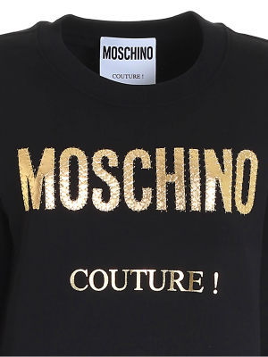 Moschino Couture Logo Embroidered Crewneck Sweatshirt