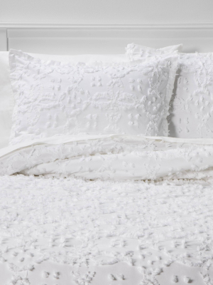 Clipped Chenille Comforter & Sham Set - Threshold™