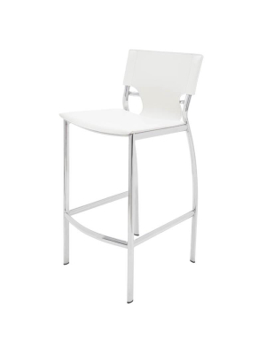 Nuevo Lisbon Counter Stool - White