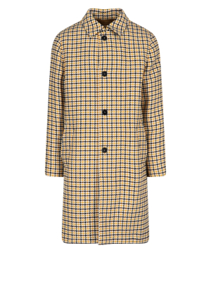 Marni Check Single Breasted Coat