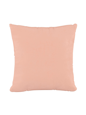 Blush Velvet Throw Pillow - Cloth & Company