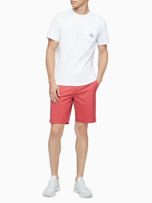 Slim Fit Straight Leg Chino 9" Shorts