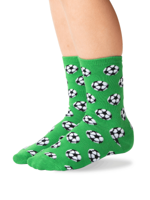 Kid's Soccer Balls Crew Socks