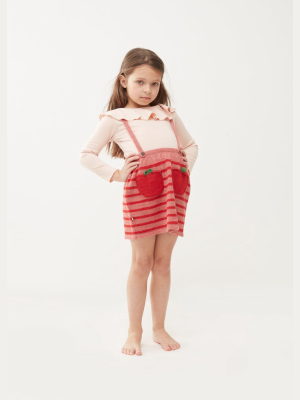 Oeuf Apple Suspender Skirt