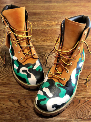 'camo Camo' Painted Boots