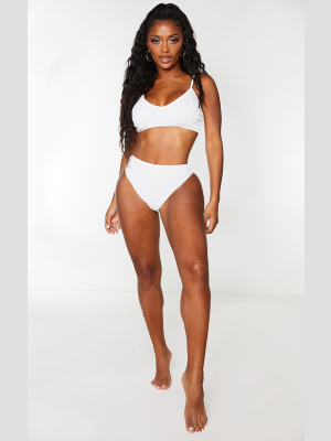 Shape Cream Ribbed Bralet