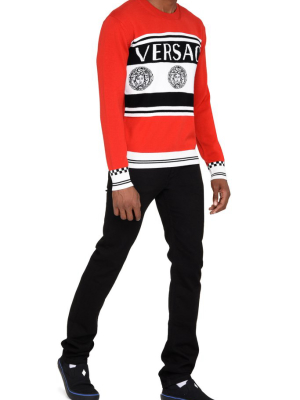 Versace Medusa Logo Knit Sweater